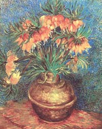 Fritillares in a Copper Vase