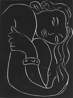Henri Matisse, Fraichie Sur un Lit de Violettes