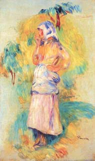 Young Peasant Eating an Apple