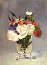 Flowers in a Crystal Vase