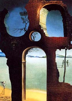 Ruin with Head of Medusa and Landscape