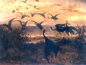 J�sef Chelmonski, Cranes take-off