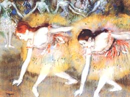 Edgar Hilaire-Germain Degas, Dancers Bending (aka Ballerinas)