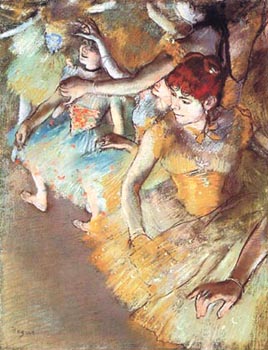 Edgar Hilaire-Germain Degas, Balet Dancers on the Stage