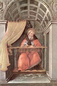 Sandro Botticelli, Hl. Augustinus in Klausur